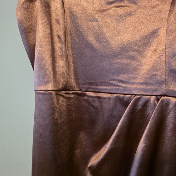 Lulus Forever Your Girl Mauve Satin Bodycon Dress - Large - Picture 4 of 5